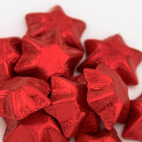 red chocolate stars