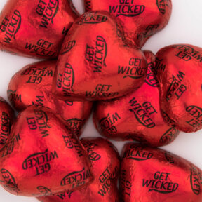 wicked red chocolate hearts