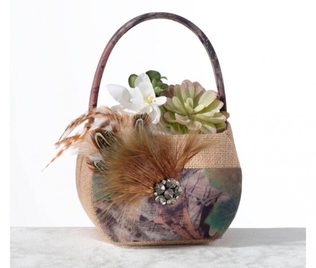 Camouflage Flower Girl Basket