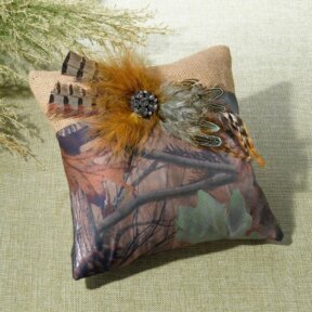 Camouflage Ring Pillow