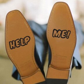 Help Me Wedding Shoe Stickers