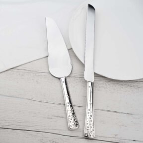 Silver Jewels Cake Knife and Server