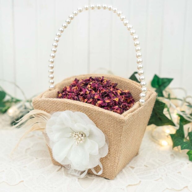 Rustic Flower Girl Basket