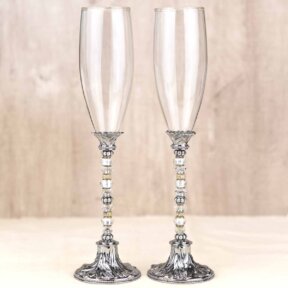 Bejewelled Champagne Flutes